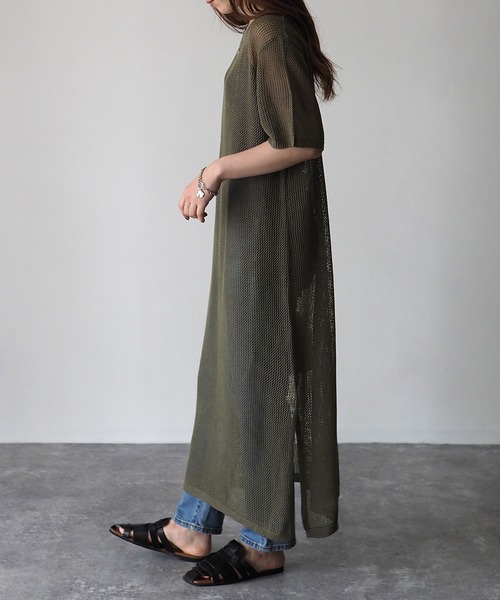 「Riberry」 ニットワンピース MEDIUM ブラック レディース_画像7