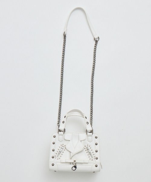 AVENCHUMU ショルダーバッグ バッグ Biker jacket-like bag レディース 