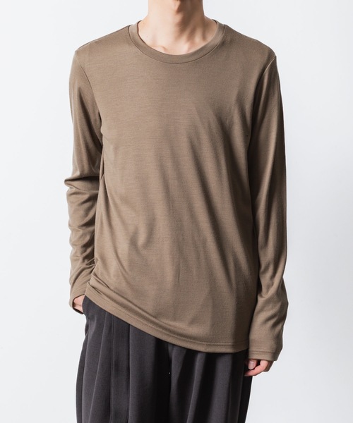 ATTACHMENT（アタッチメント） tシャツ 1/60 ウールスムース スリム