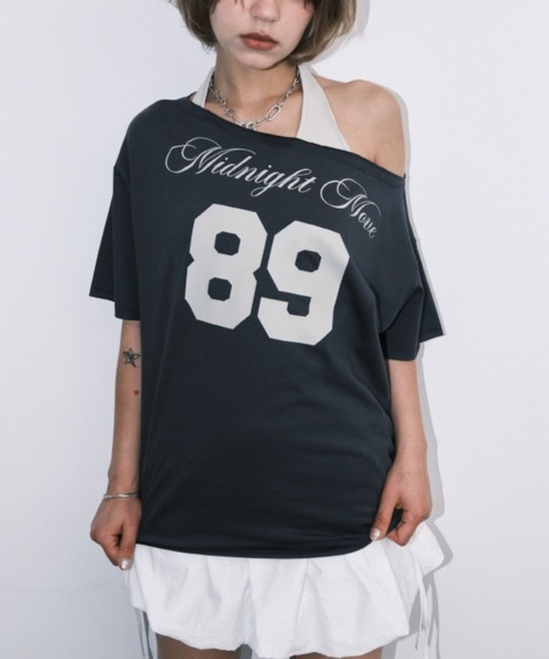 【MIDNIGHT MOVE】lace duo t Tシャツ レースドゥオTシャツ(white) - MIDNIGHT MOVE | 60% - アジア
