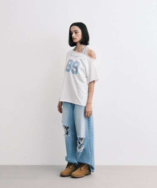 MIDNIGHT MOVE ■ 89 rivet t シャツ MIDNIGHT move tシャツ Midnight Move／SET89 T レディース