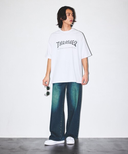 「FREAK'S STORE」 半袖Tシャツ LARGE ホワイト メンズ