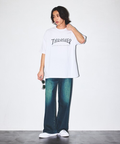 「FREAK'S STORE」 半袖Tシャツ LARGE ホワイト メンズ