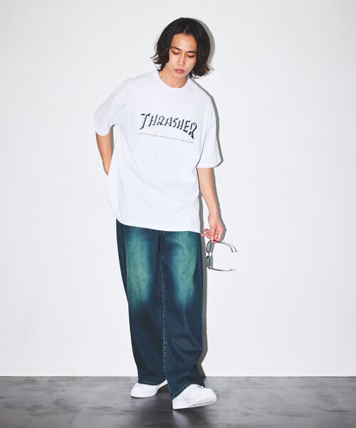 「FREAK'S STORE」 半袖Tシャツ LARGE ホワイト メンズ