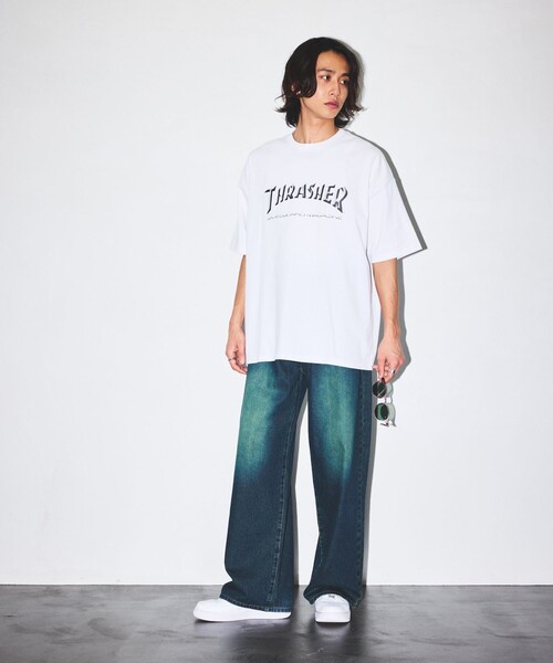 「FREAK'S STORE」 半袖Tシャツ LARGE ホワイト メンズ