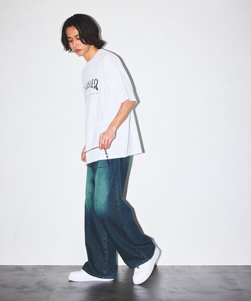 「FREAK'S STORE」 半袖Tシャツ LARGE ホワイト メンズ
