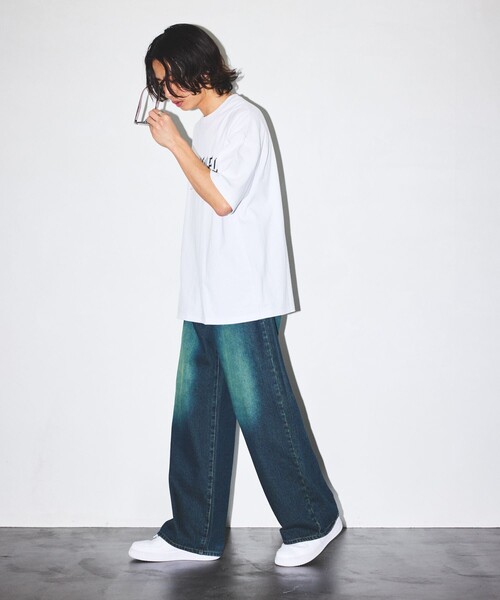 「FREAK'S STORE」 半袖Tシャツ LARGE ホワイト メンズ