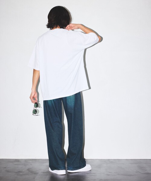 「FREAK'S STORE」 半袖Tシャツ LARGE ホワイト メンズ