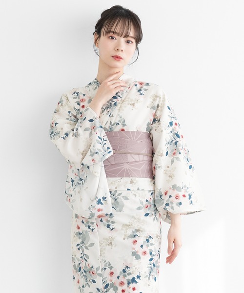 SOUBIEN（創美苑） 浴衣 floroレディース浴衣2点セット （浴衣＋半幅帯