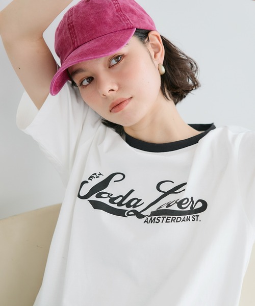 tシャツ ベーシックコットンTシャツ レディース molk】ルーズシルエットベーシックコットンTシャツ（Tシャツ