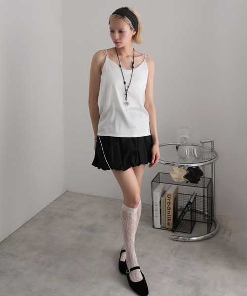ULYSSES スカート ライン入りバルーンミニスカート : ZOZOTOWN Yahoo