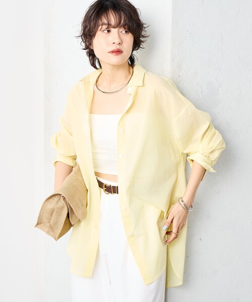 「NOLLEY'S」 「2nd nolley's」長袖シャツ FREE イエロー レディース