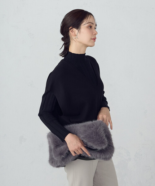 MONO COMME CA（モノコムサ） ショルダーバッグ バッグ フェイクファー