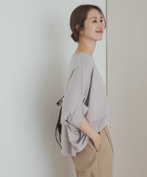 tシャツ 「UR GREEN」ミニ裏毛変形プルオーバー レディース URBAN RESEARCH DOORS tシャツ 「UR GREEN」ミニ裏毛変形プル