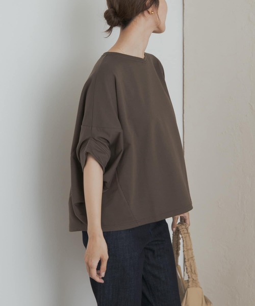 tシャツ 「UR GREEN」ミニ裏毛変形プルオーバー レディース URBAN RESEARCH DOORS tシャツ 「UR GREEN」ミニ裏毛変形プル