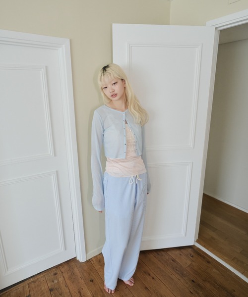 Smyeon カーディガン Long sleeve sheer cardigan/ロング