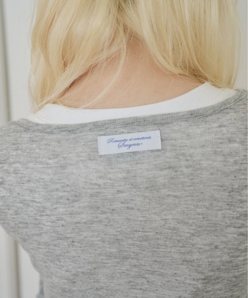 【完売品】Smyeonロングスリーブカットカーディガン ライトブルー Smyeon カーディガン Long sleeve sheer cardigan/ロング