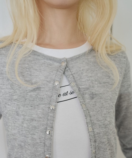 Smyeon カーディガン Long sleeve sheer cardigan/ロング