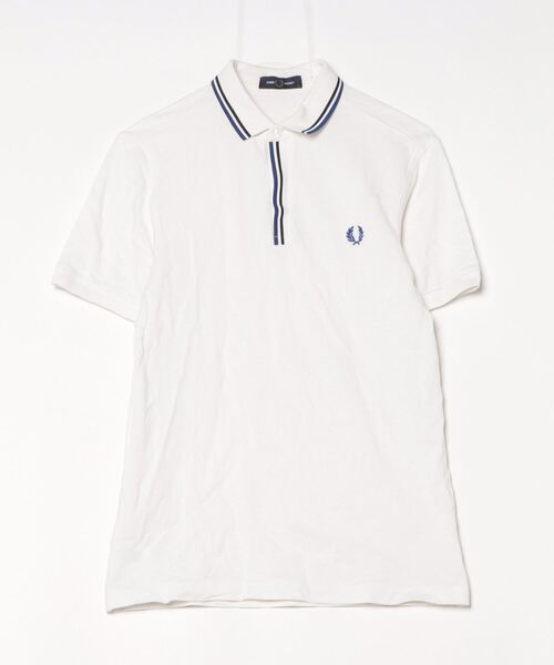 フレッドペリー ホワイト ポロシャツ 半袖 FRED PERRY 「FRED PERRY」 半袖ポロシャツ S ホワイト メンズ