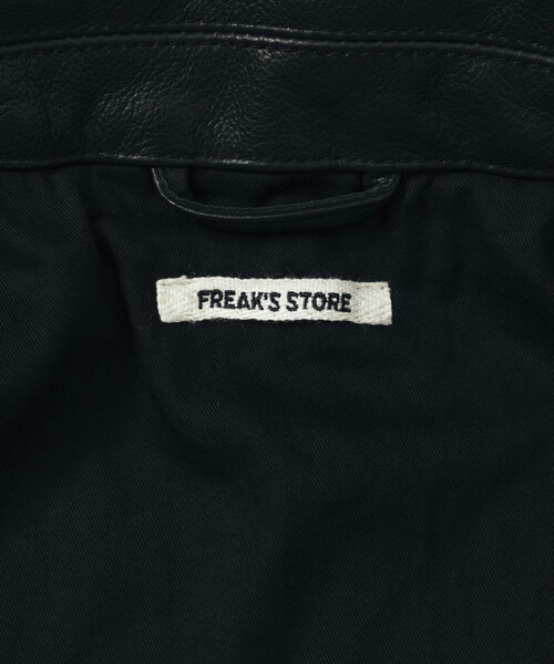 【お値下げ】FREAK'S STORE 本革 ライダースジャケット L ブラック 中古・古着通販】FREAK'S STORE (フリークストア) レザー