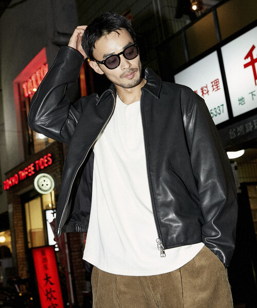フリークストア FREAK'S STORE レザー シングルライダース XL FREAK'S STORE 革ジャン ライダース FREAK'S STORE/フリークス