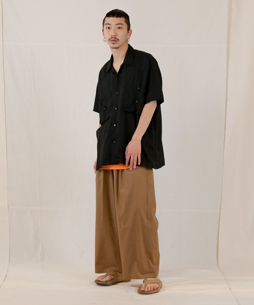 「Iroquois」 半袖シャツ 1 ブラウン メンズ_画像2