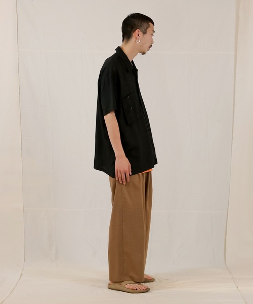 「Iroquois」 半袖シャツ 1 ブラウン メンズ_画像3