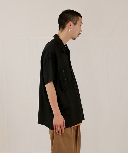 「Iroquois」 半袖シャツ 1 ブラウン メンズ_画像4