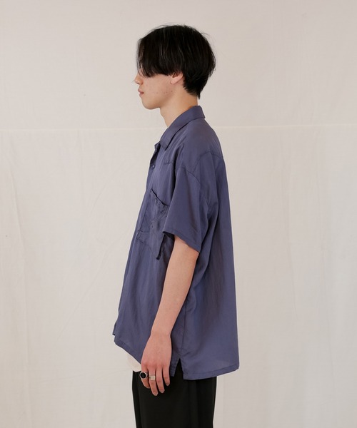 「Iroquois」 半袖シャツ 1 ブラウン メンズ_画像8