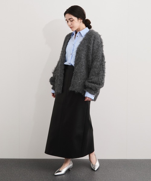 LE CERCLE par rope' カーディガン アルパカタッチヤーンカーディガン