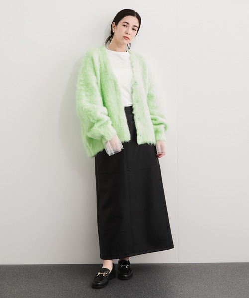 LE CERCLE par rope' カーディガン アルパカタッチヤーンカーディガン