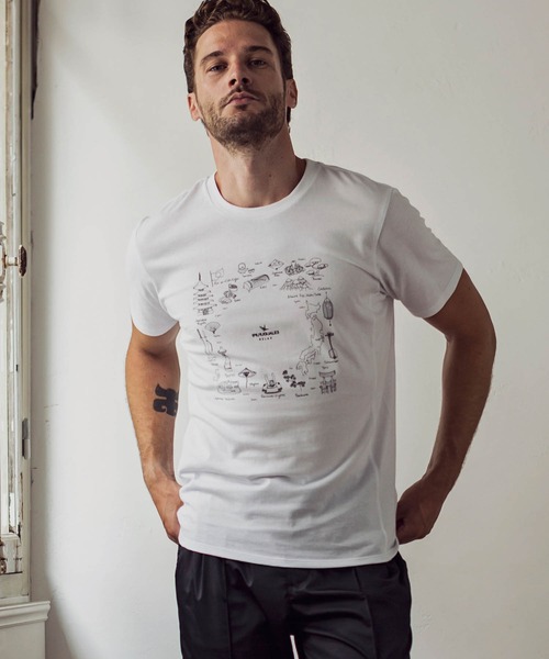 1PIU1UGUALE3 RELAX 半袖Tシャツ S ホワイト メンズ : ZOZOTOWN Yahoo