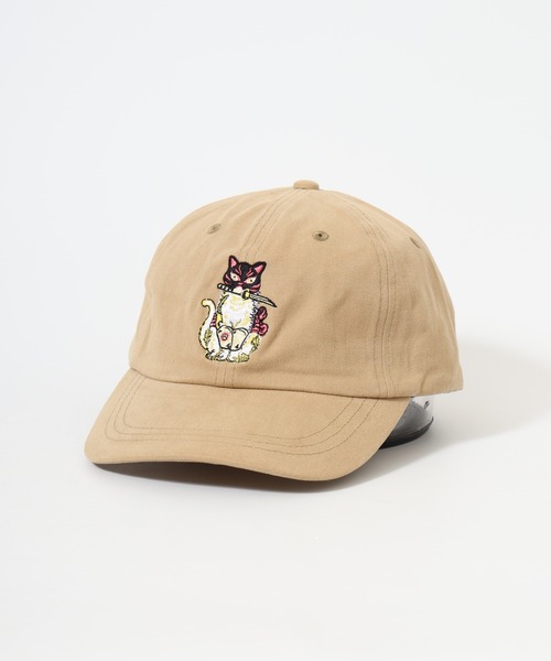 キャップ 帽子 RUBEN JANANESE CAT ジャパ猫 刺繍 6パネルキャップ レディース メンズ | Ruben | 07