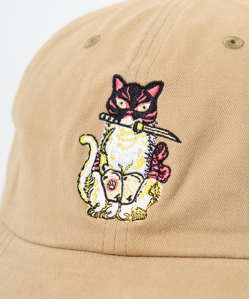 キャップ 帽子 RUBEN JANANESE CAT ジャパ猫 刺繍 6パネルキャップ レディース メンズ | Ruben | 08
