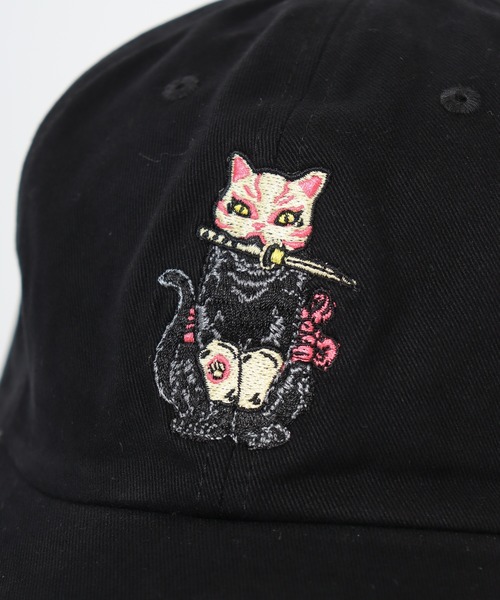 キャップ 帽子 RUBEN JANANESE CAT ジャパ猫 刺繍 6パネルキャップ レディース メンズ | Ruben | 06