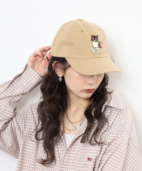 キャップ 帽子 RUBEN JANANESE CAT ジャパ猫 刺繍 6パネルキャップ レディース メンズ | Ruben | 19