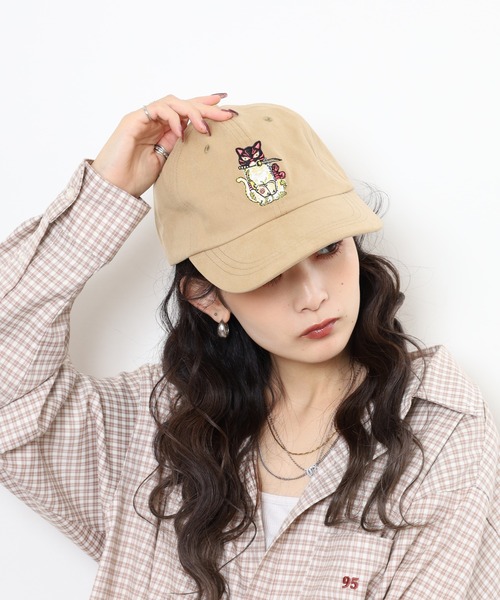 キャップ 帽子 RUBEN JANANESE CAT ジャパ猫 刺繍 6パネルキャップ レディース メンズ | Ruben | 20