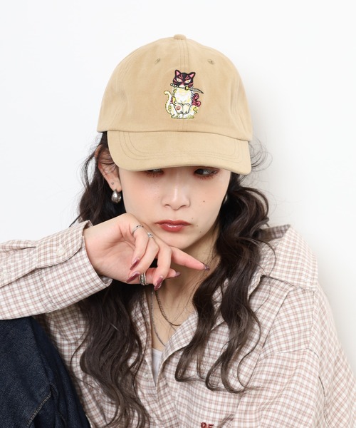 キャップ 帽子 RUBEN JANANESE CAT ジャパ猫 刺繍 6パネルキャップ レディース メンズ | Ruben | 21