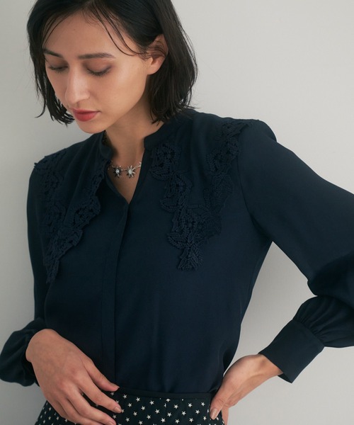 ご購入予定者様ありタグ付新品未使用ANAYI長袖ブラウス３８ 定価31,900円 ANAYI（アナイ） 長袖ブラウス 38 ホワイト レディース : ZOZOTOWN