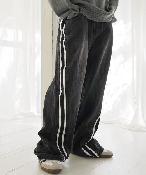 Beno（ビーノ） ジーンズ ラインデニムパンツ メンズ レディース