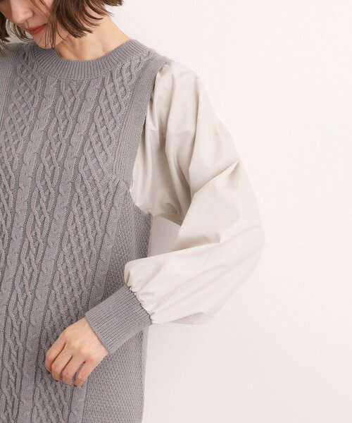 grove（グローブ） ワンピース 「石川梨華さん着用」一枚で華やぐ、袖