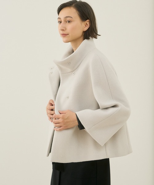 アナイ　コート38 ANAYI（アナイ） ノーカラーコート 38 ピンク レディース : ZOZOTOWN