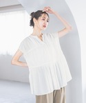 「GLOBAL WORK」 半袖ブラウス LA...の詳細画像4