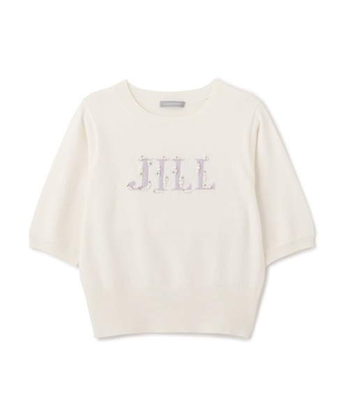 「JILL by JILL STUART」 半袖ニット FREE ネイビー レディース_画像7