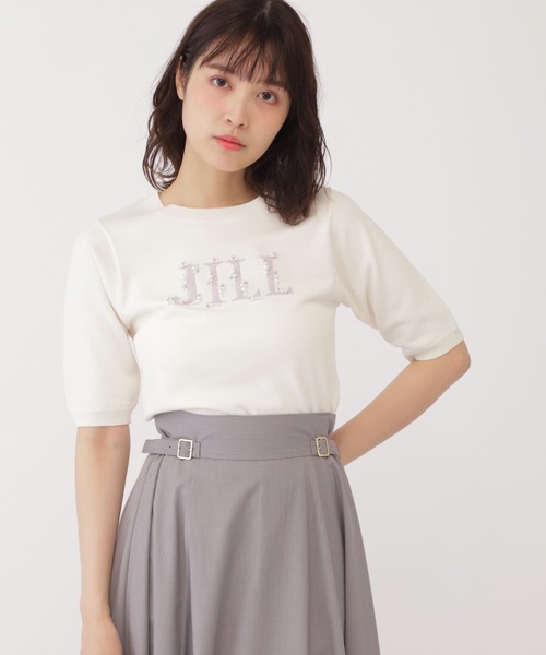 「JILL by JILL STUART」 半袖ニット FREE ネイビー レディース_画像8