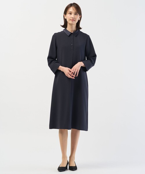 J.PRESS（J.プレス） ドレス 「2way」セラテリーダブルクロス 襟付き