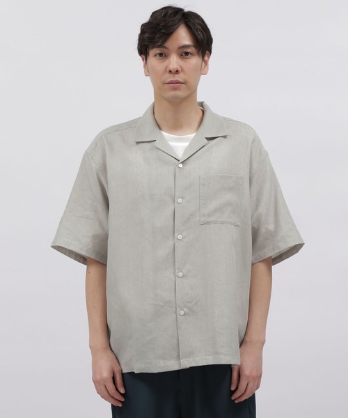 「LAKOLE」 半袖シャツ MEDIUM テラコッタ メンズ_画像4