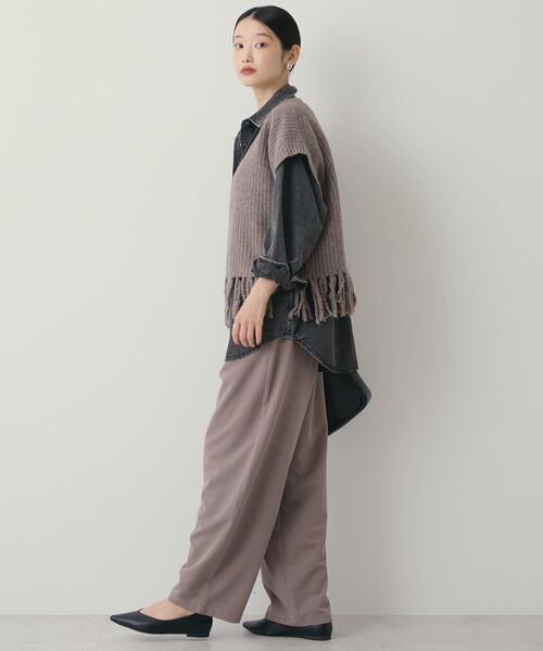 AMERICAN HOLIC（アメリカンホリック） ベスト ジレ 裾フリンジニット