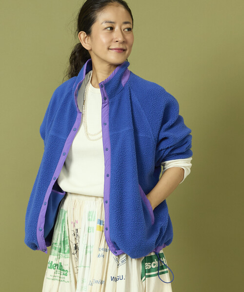 Freada（フリーダ） ブルゾン アウター 配色 フリースジャケット