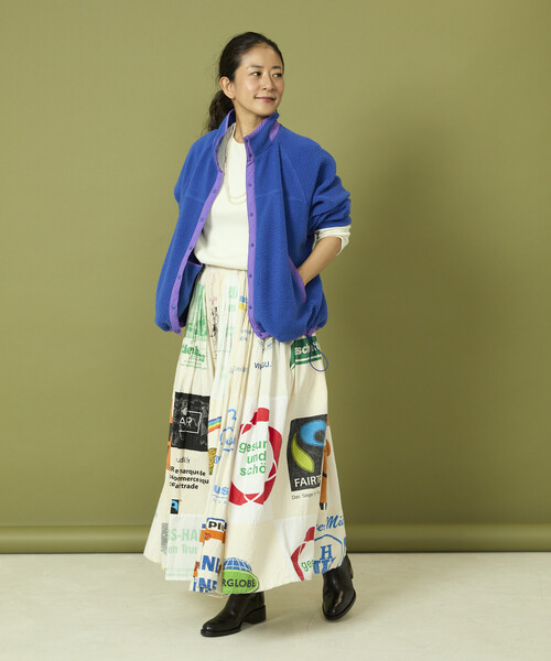 Freada（フリーダ） ブルゾン アウター 配色 フリースジャケット